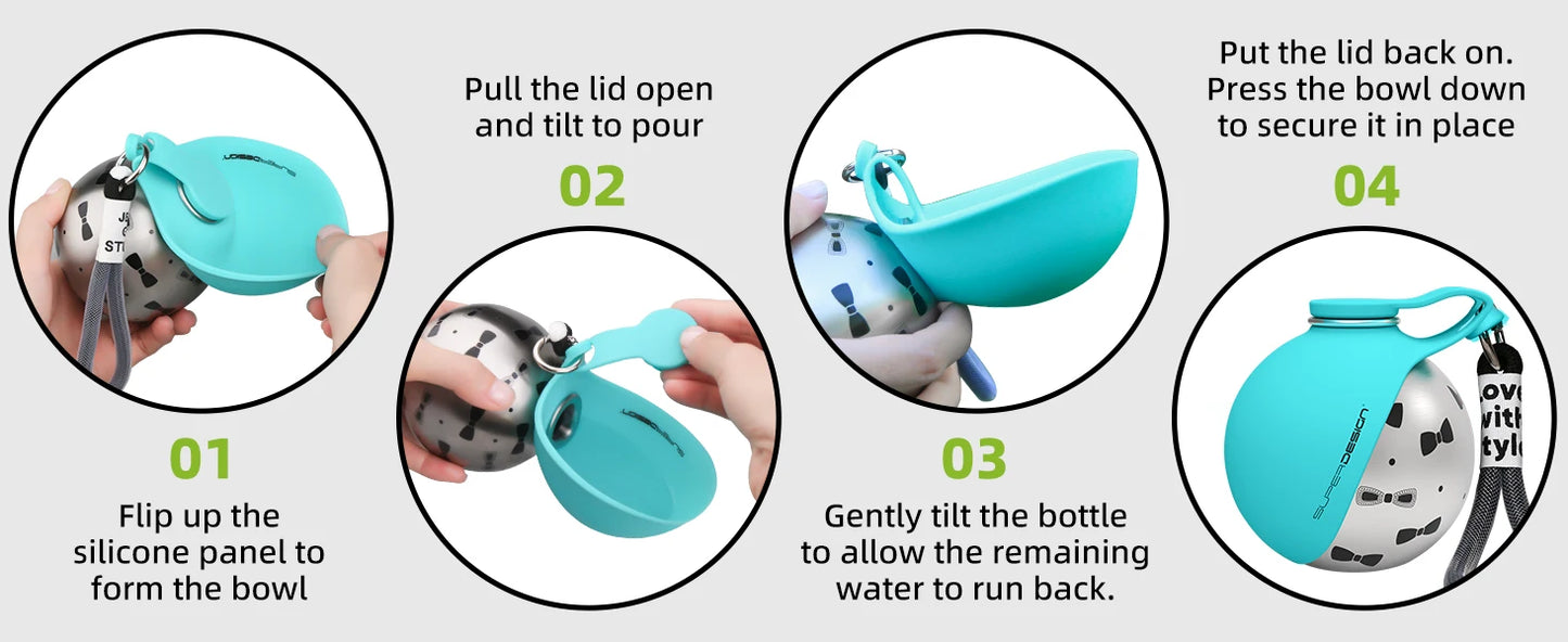 Portable Dog Water Bottle for Small Dogs