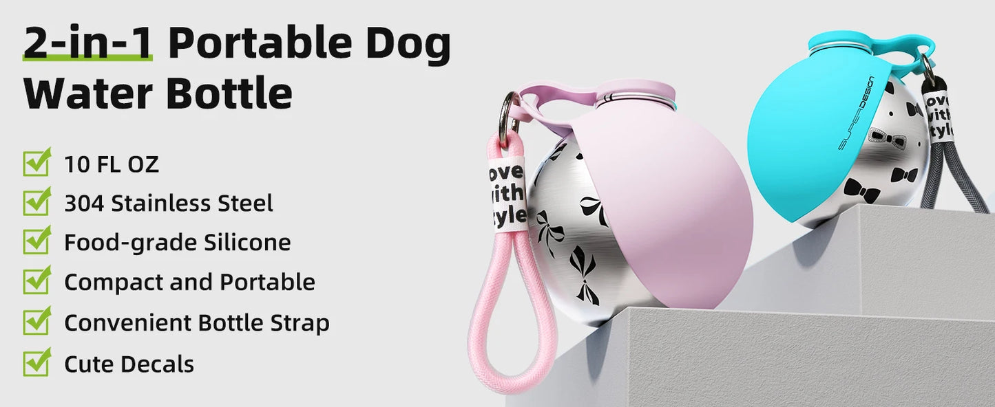 Portable Dog Water Bottle for Small Dogs