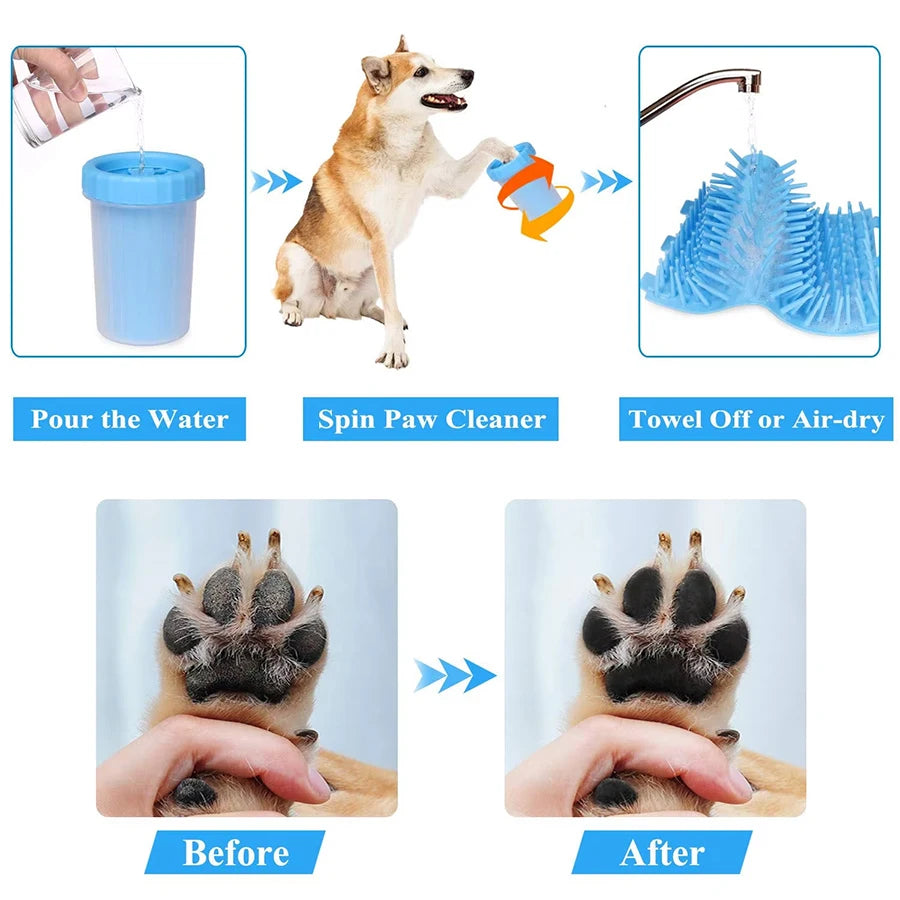 Silicone foot mud cleaning brush