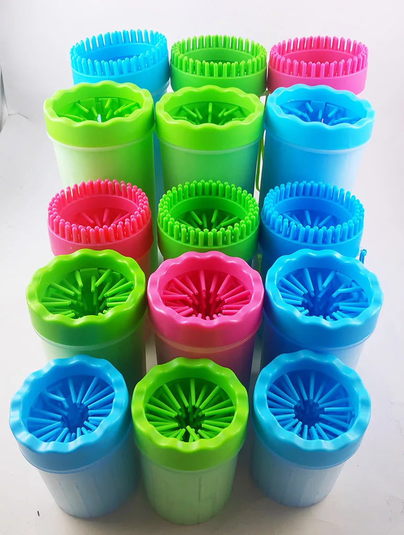 Silicone foot mud cleaning brush