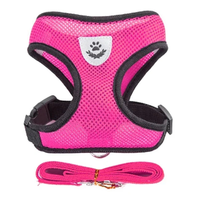 Pet Harness Vest Walking Lead Leash