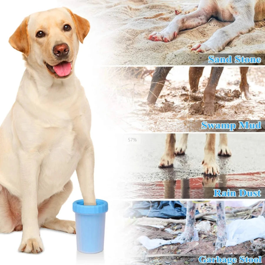 Silicone foot mud cleaning brush