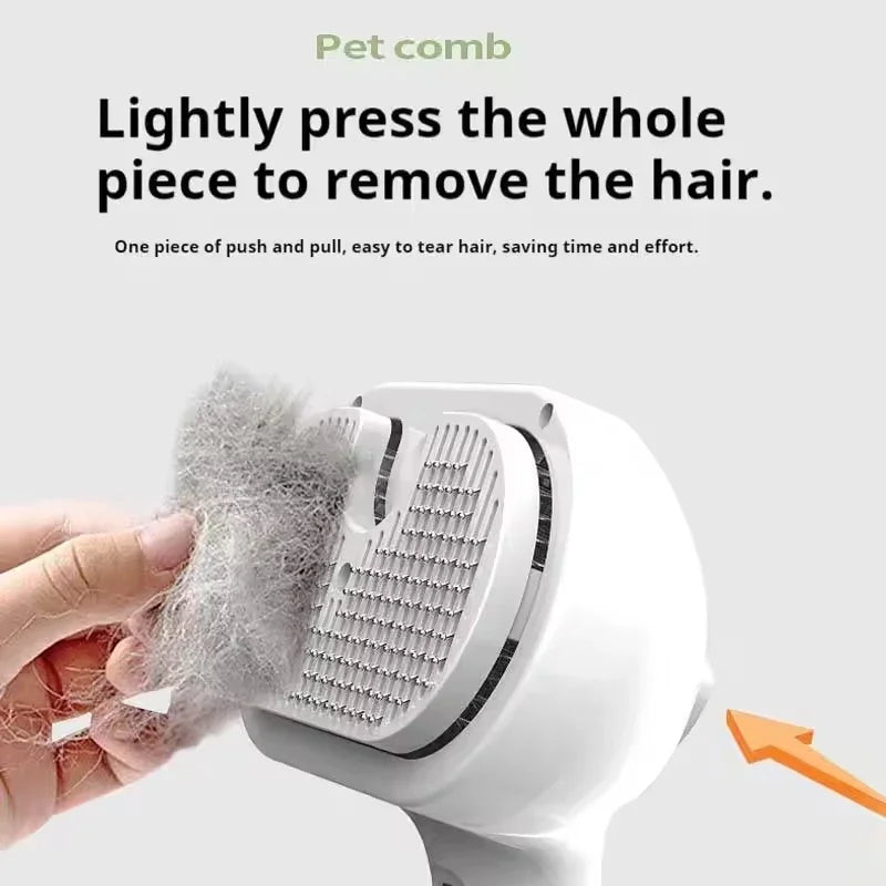 Pet Steam Spray Grooming Brush