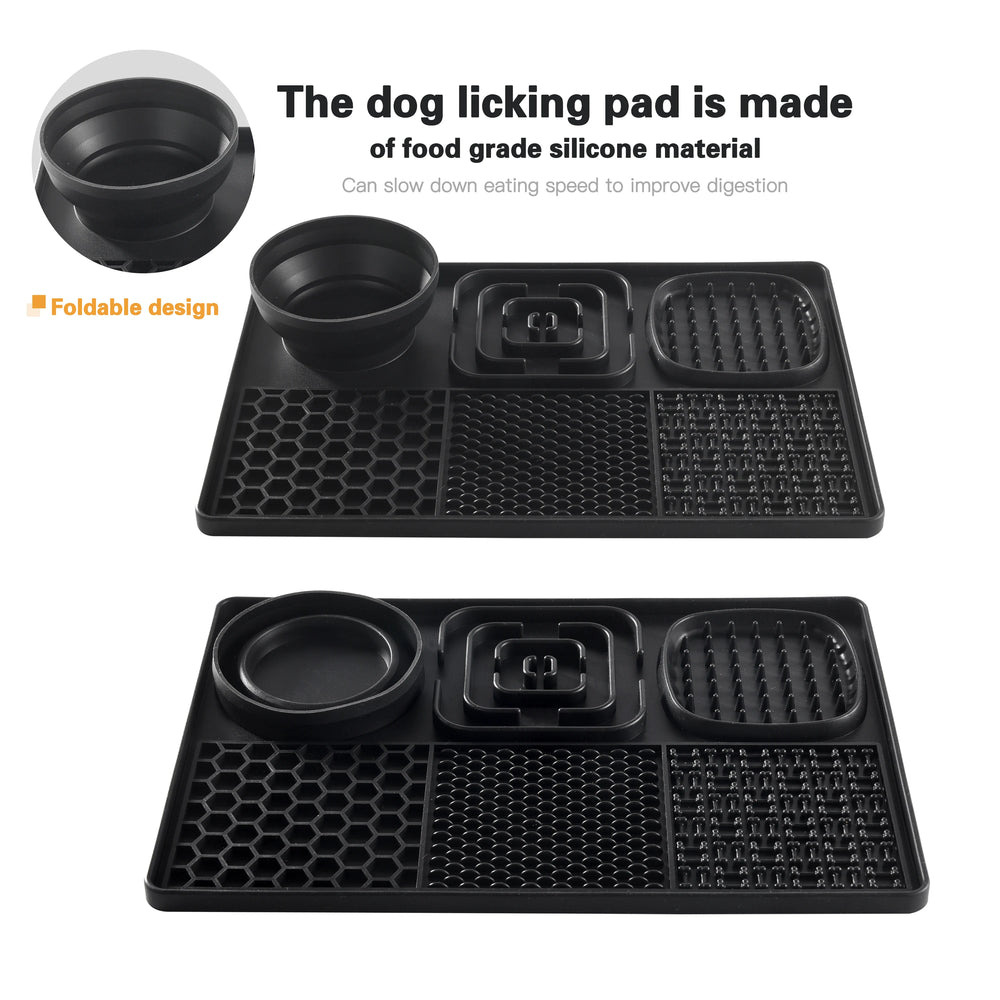 Silicone dog licking pad