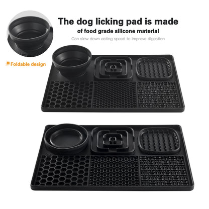 Silicone dog licking pad
