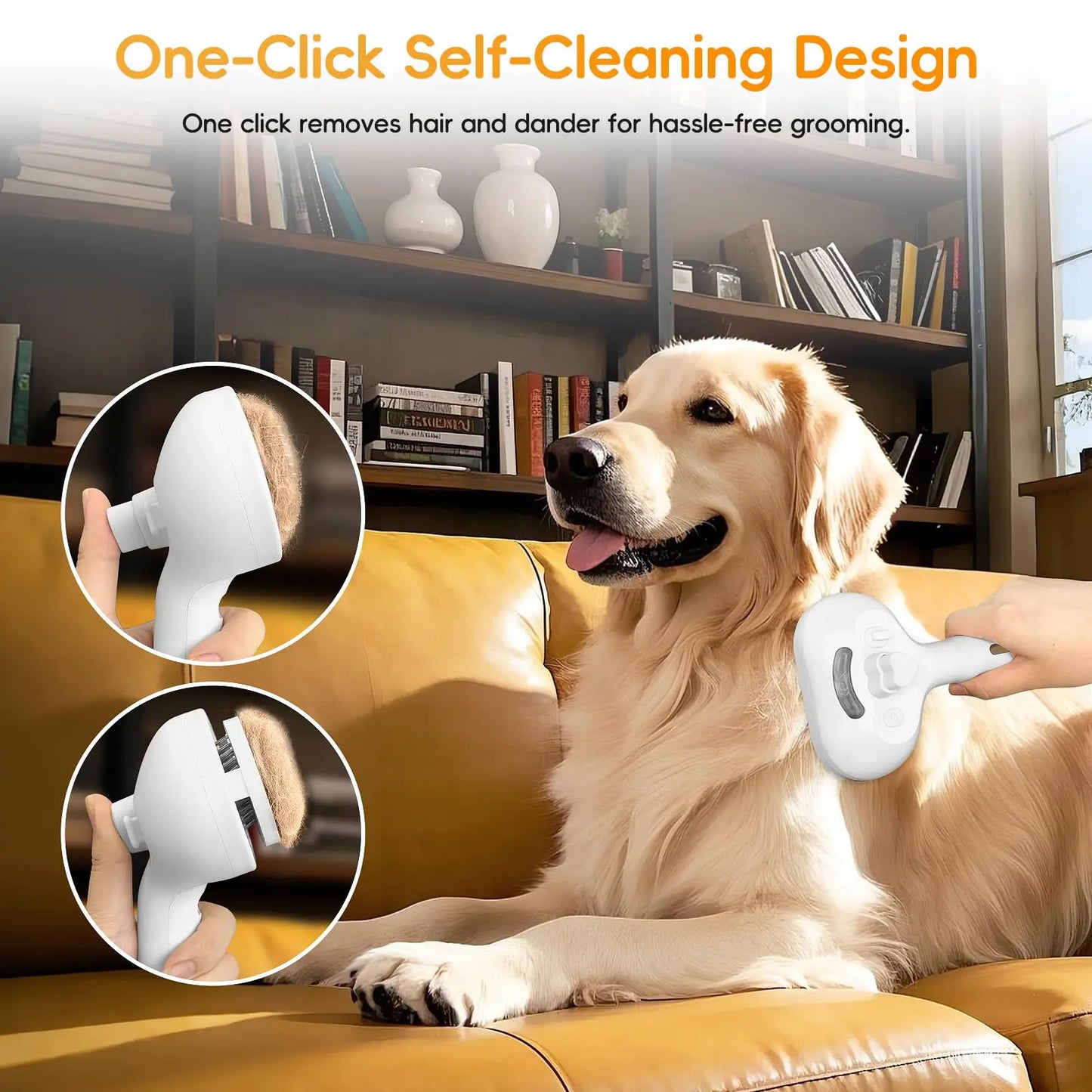 Pet Steam Spray Grooming Brush