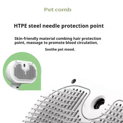Pet Steam Spray Grooming Brush