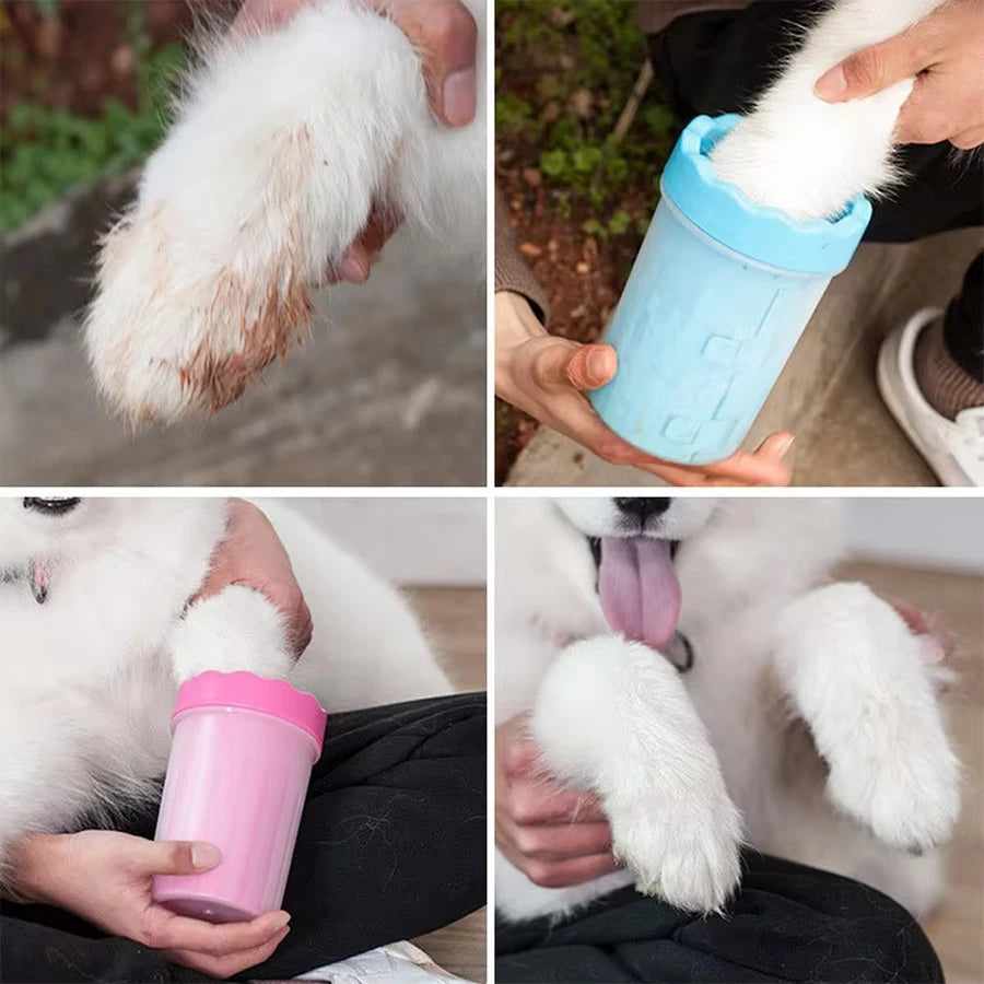 Silicone foot mud cleaning brush